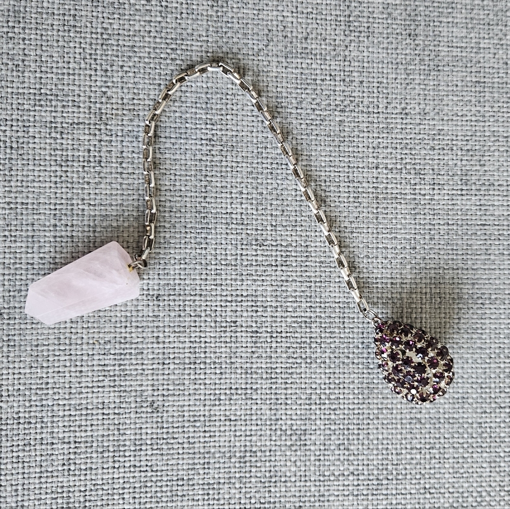 Crystal Pendulum | Rose Quartz  | Love Stone